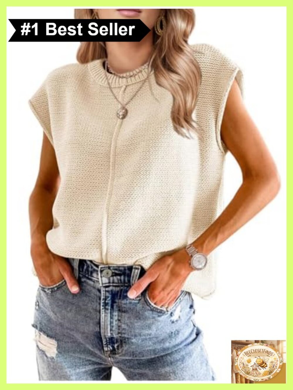 Womens Crochet Sweater Vest Short Sleeve Boho Western Casual Top